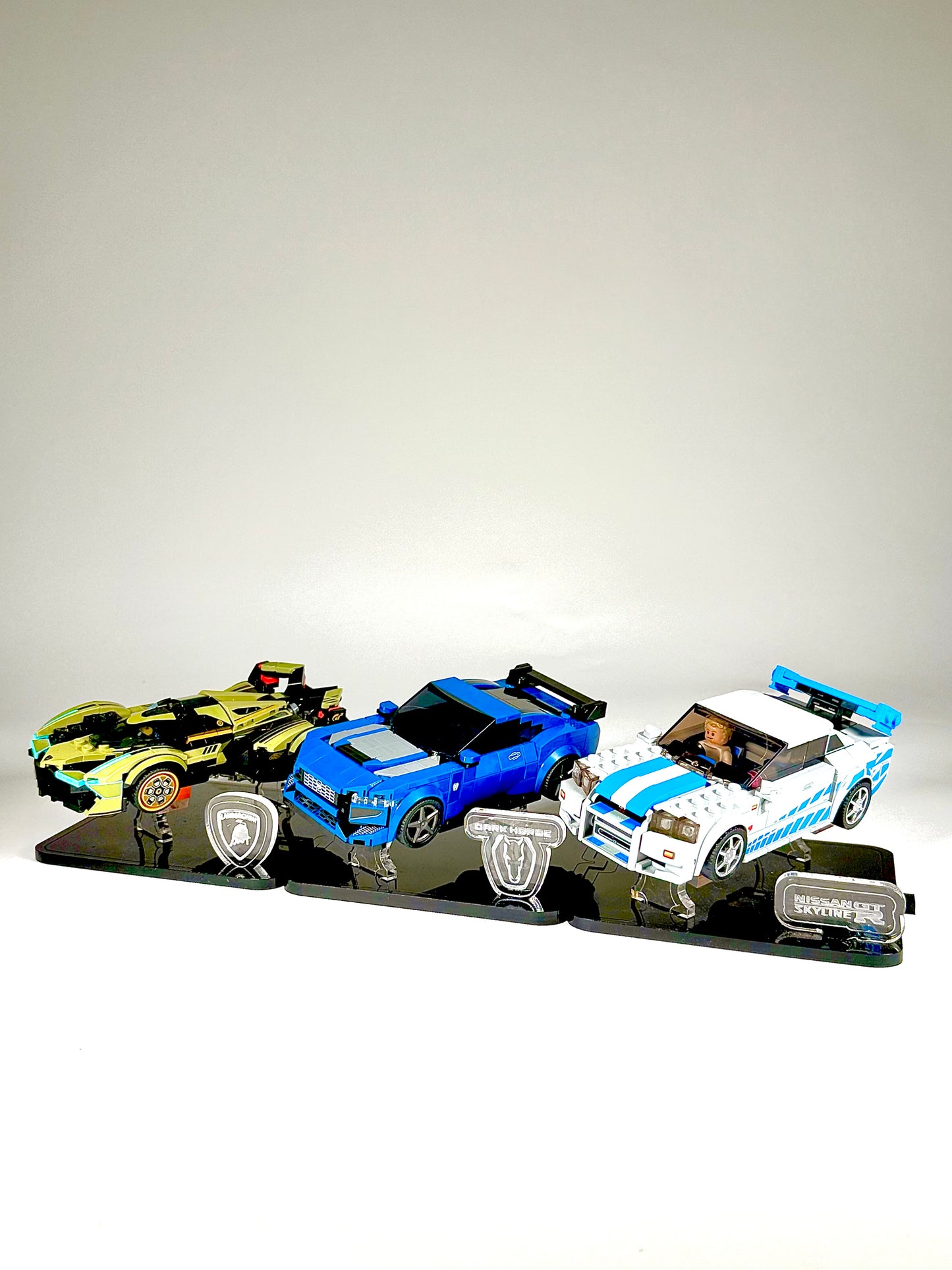 Display Stand for LEGO® Ford Mustang Dark Horse Sports Car Set# 76920