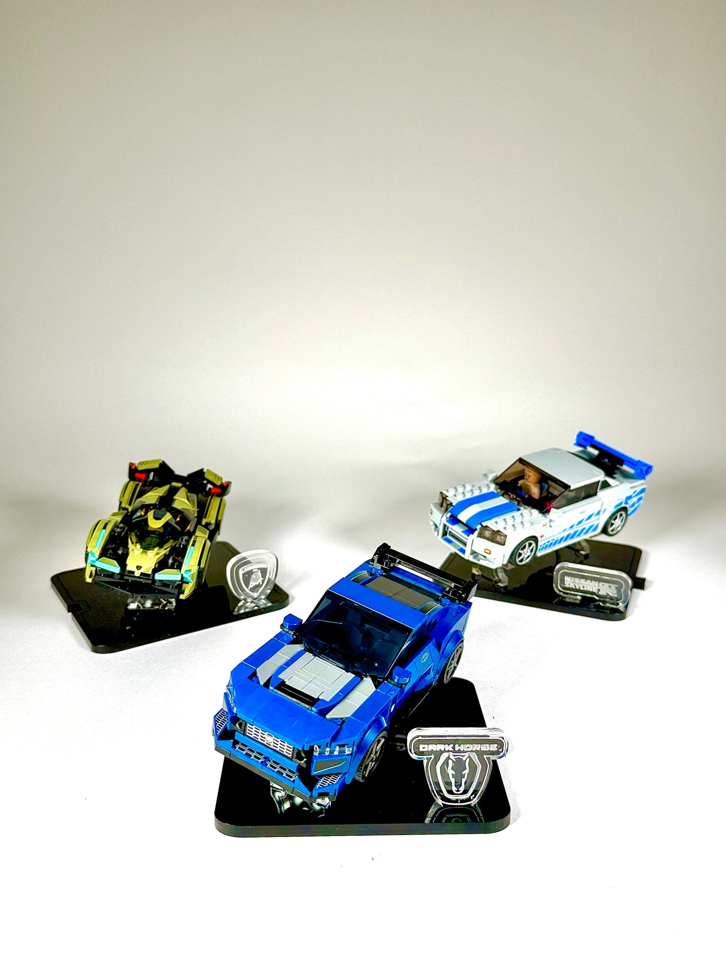 Display Stand for LEGO® Ford Mustang Dark Horse Sports Car Set# 76920