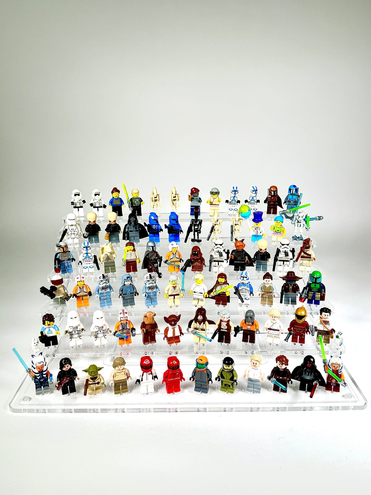 Display Stand for LEGO® Minifigures - 72-Figure Clear Acrylic Stand