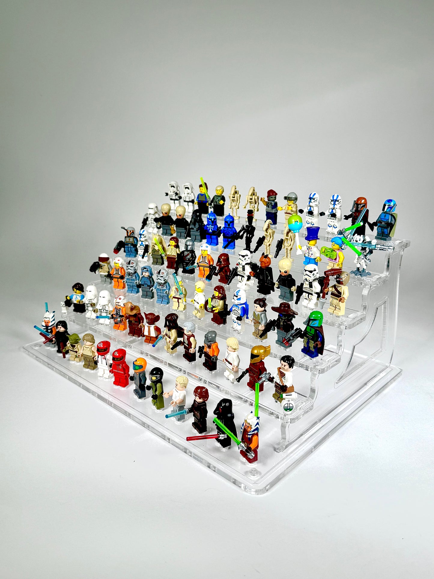 Display Stand for LEGO® Minifigures - 72-Figure Clear Acrylic Stand