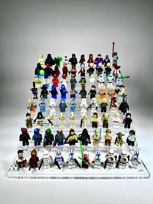 Display Stand for LEGO® Minifigures - 80-Figure Clear Acrylic Stand