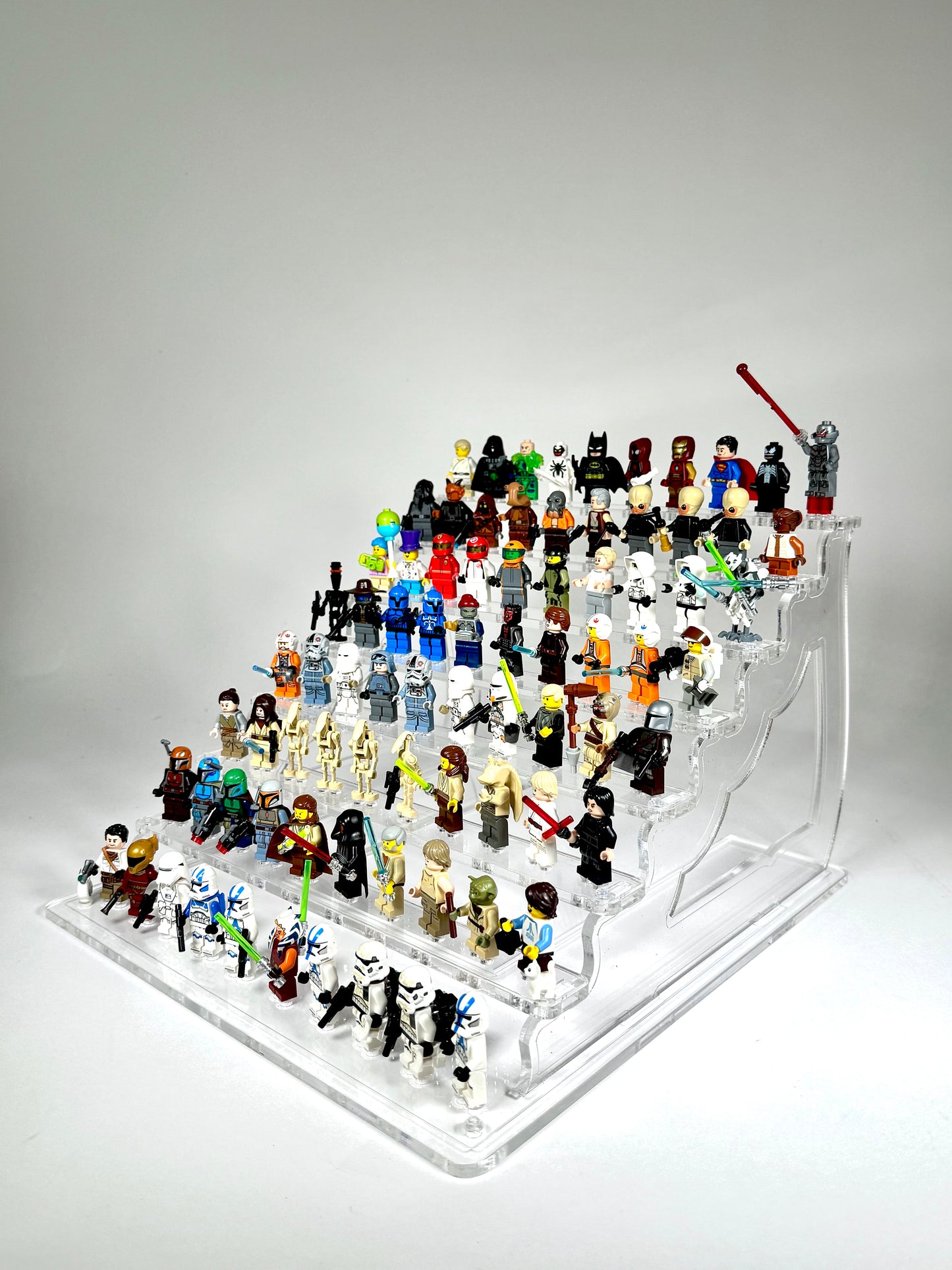 Display Stand for LEGO® Minifigures - 80-Figure Clear Acrylic Stand