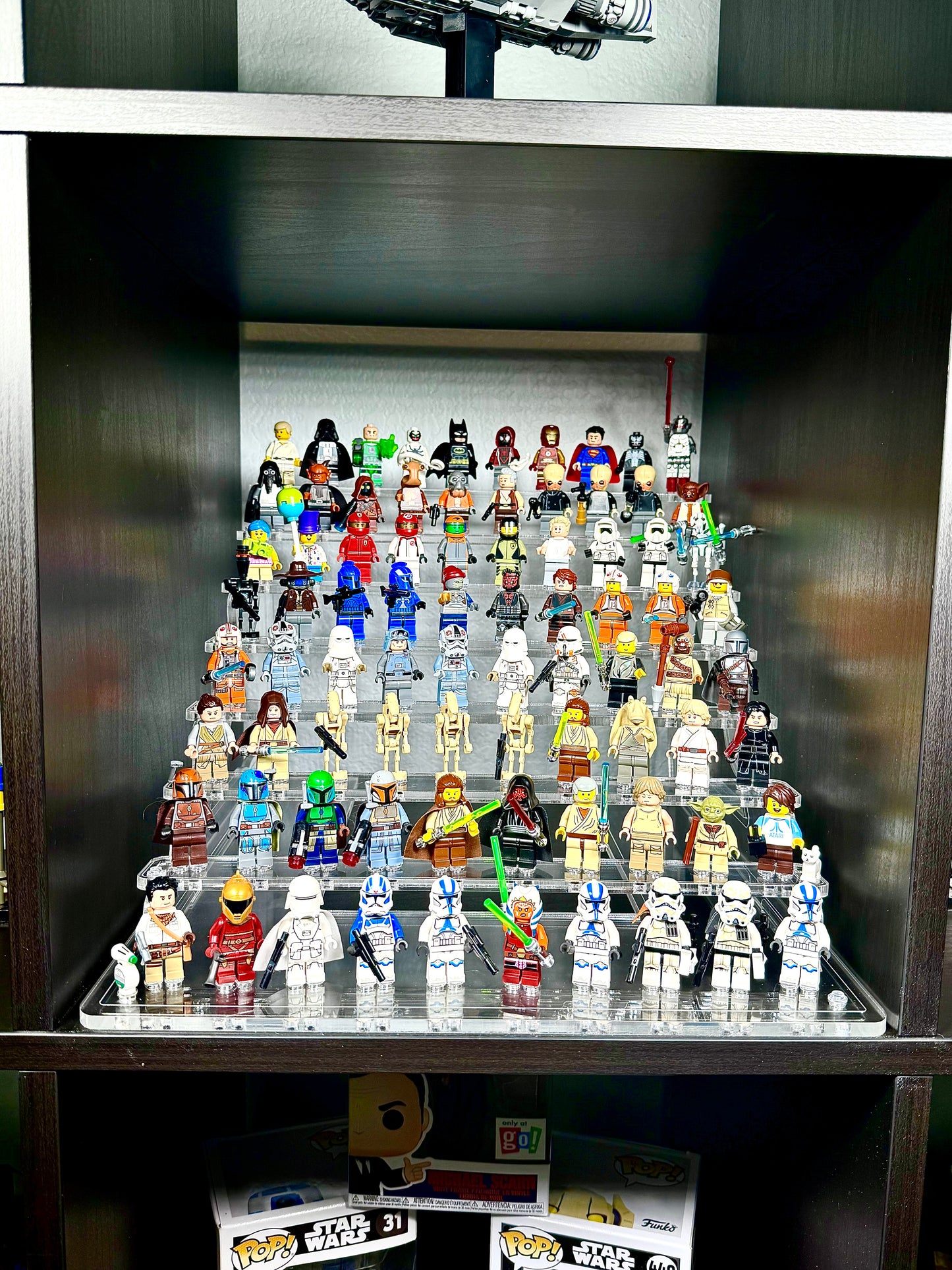Display Stand for LEGO® Minifigures - 80-Figure Clear Acrylic Stand