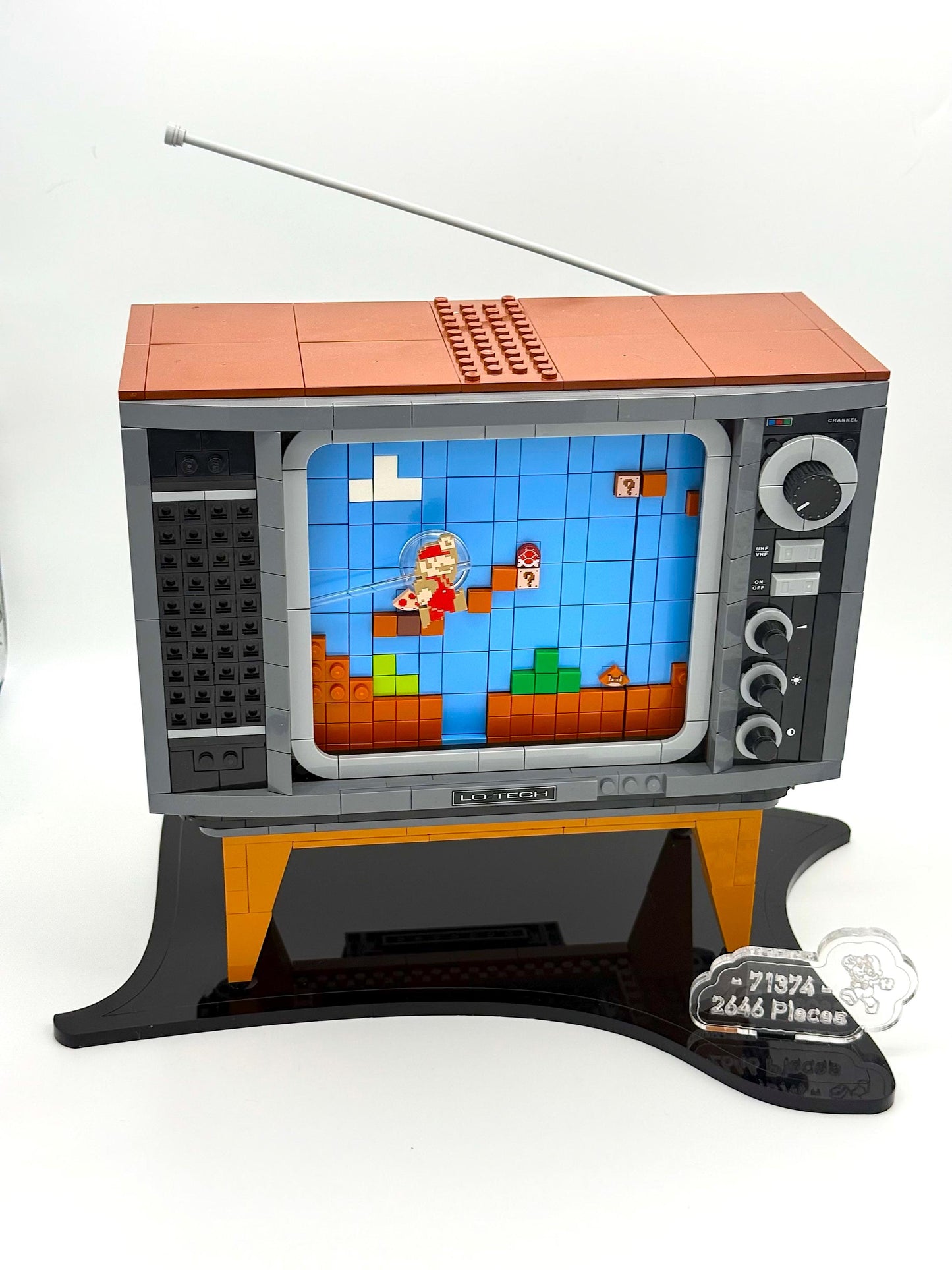 Display Stand designed for LEGO® Nintendo Entertainment System Set# 71374