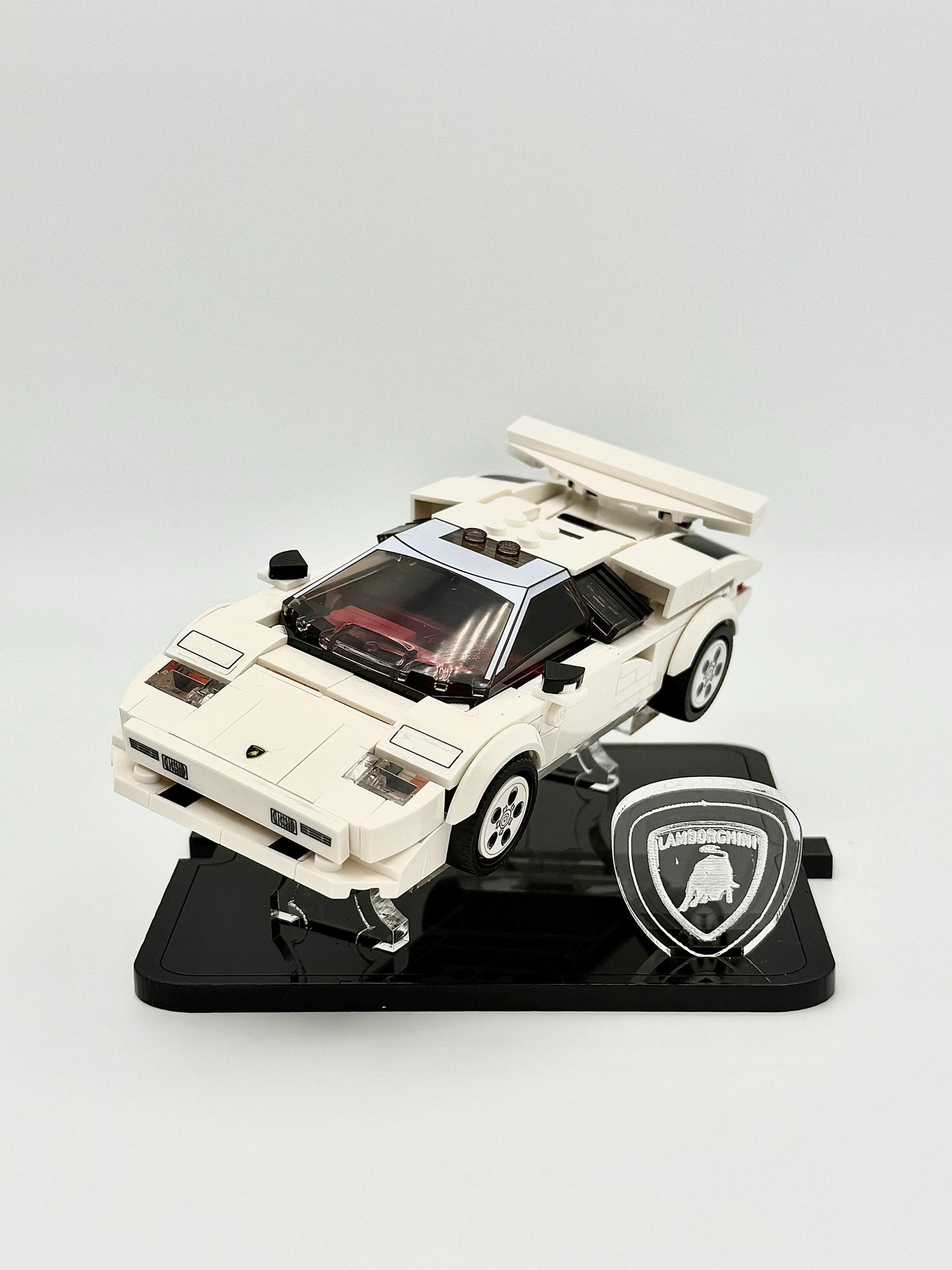 Display Stand for LEGO® Speed Champions Lamborghini Countach Set # 76908