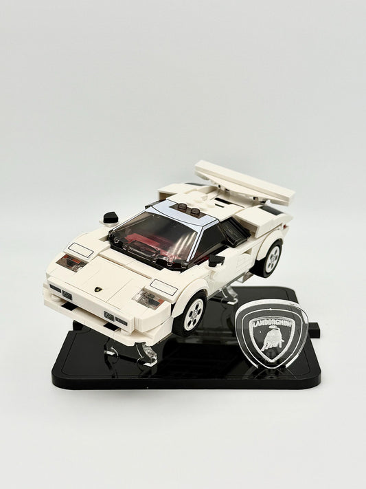 Display Stand for LEGO® Speed Champions Lamborghini Countach Set # 76908