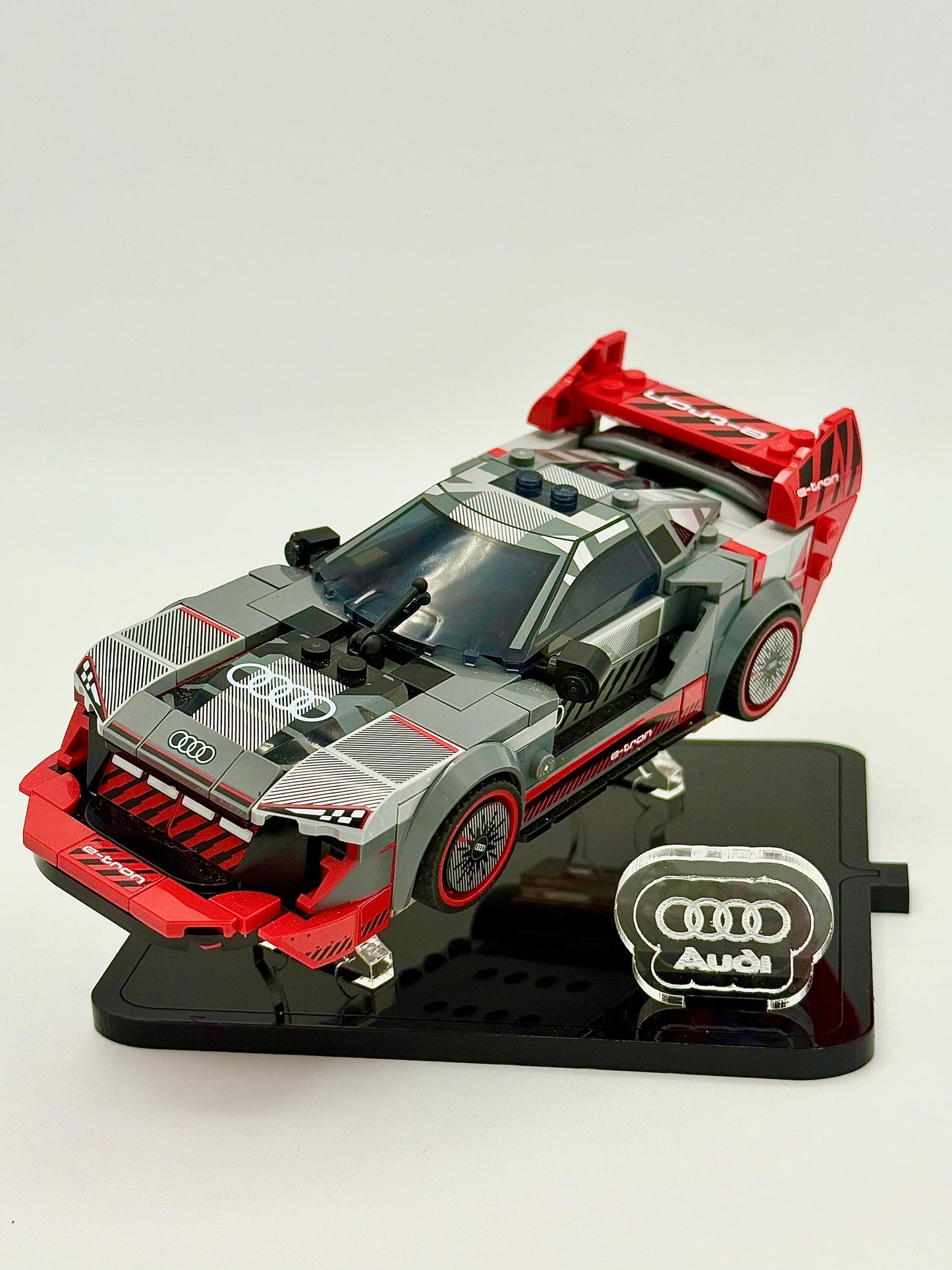 Display Stand for LEGO® Speed Champions Audi S1 e-tron quattro Race Car Set 76921
