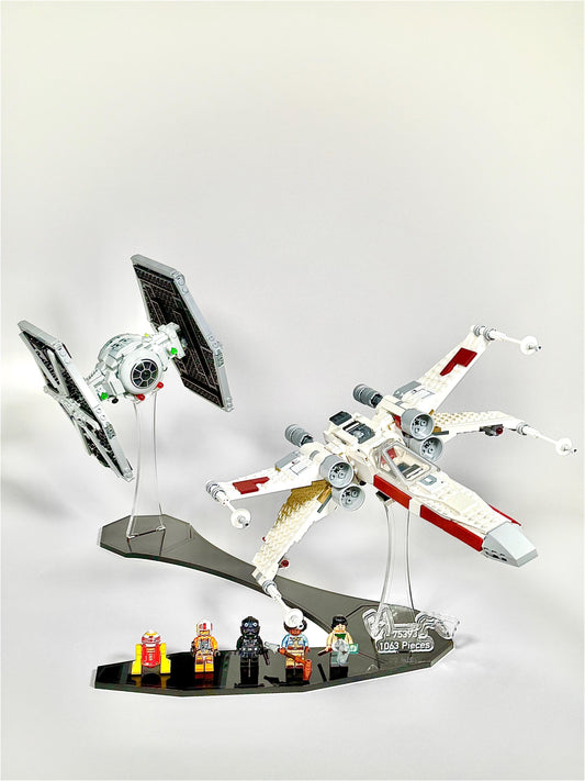 Display Stand for LEGO® set 75393 TIE Fighter & X-Wing Mash-up