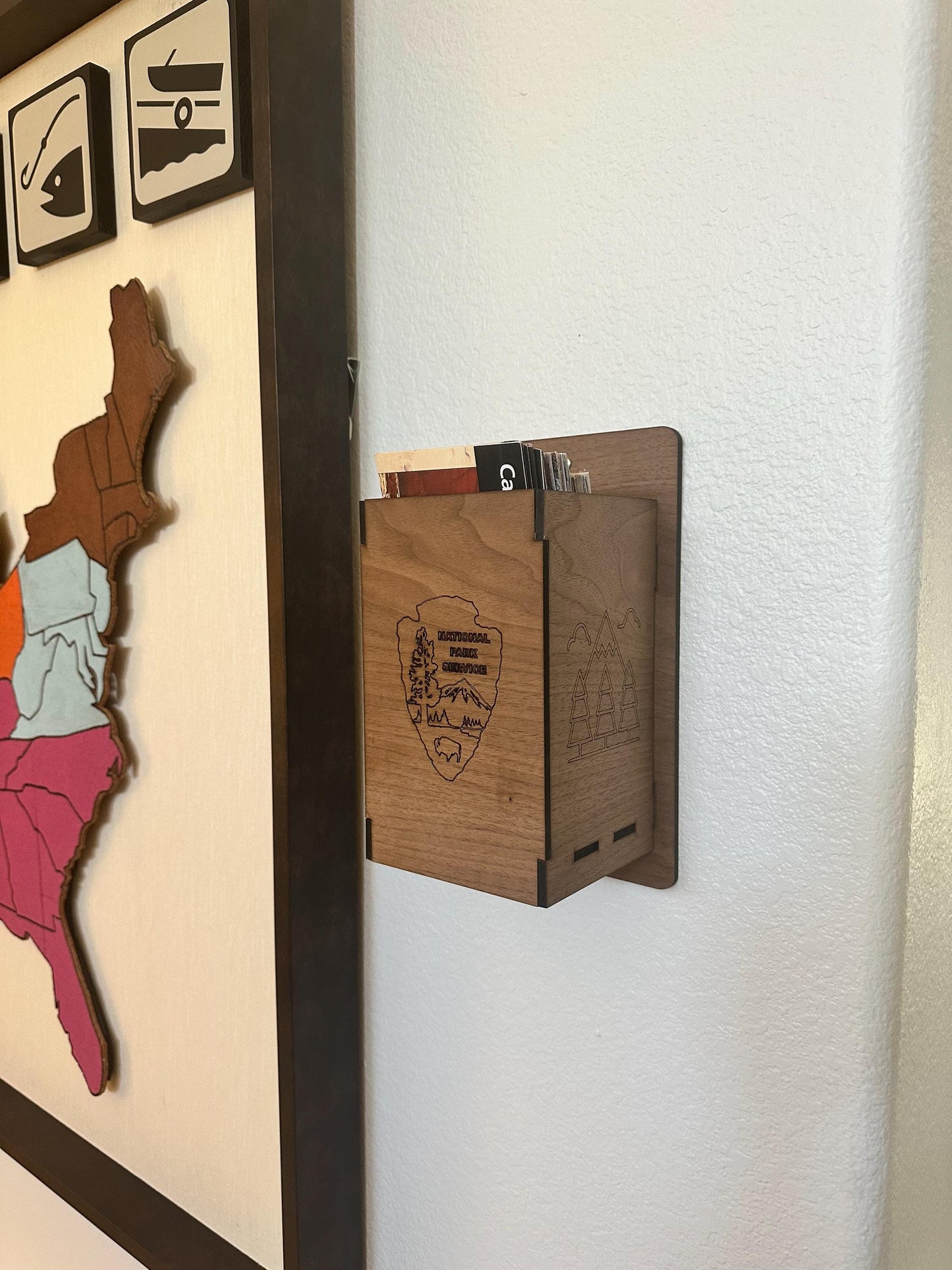 National Park Service Brochure and Map Holder Display